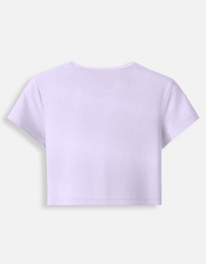 yakuza white baby pink & lavender baby tee