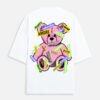amore bunny | white and off white unisex oversized tee
