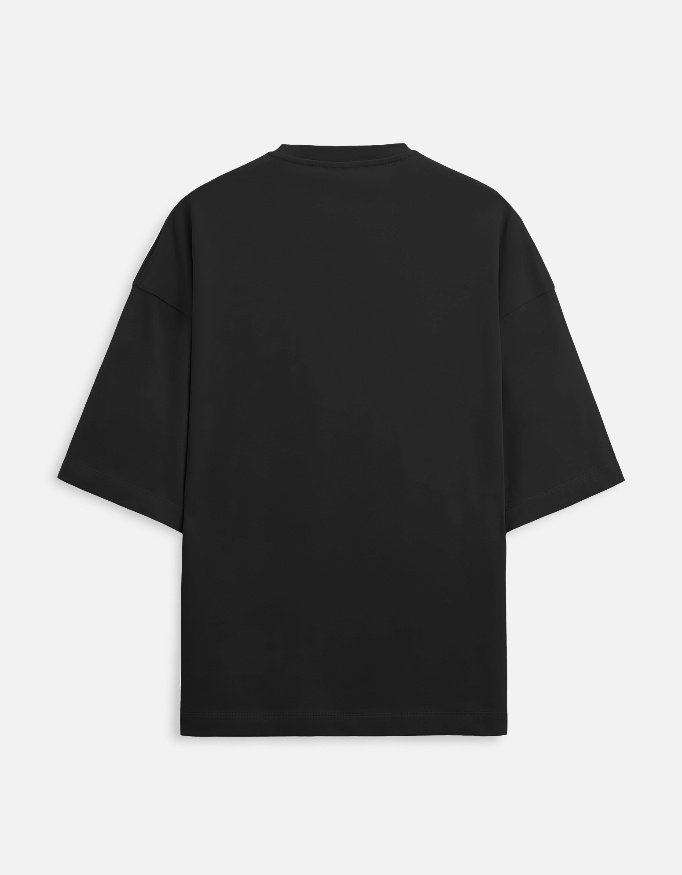 home run | black unisex terry oversized tee