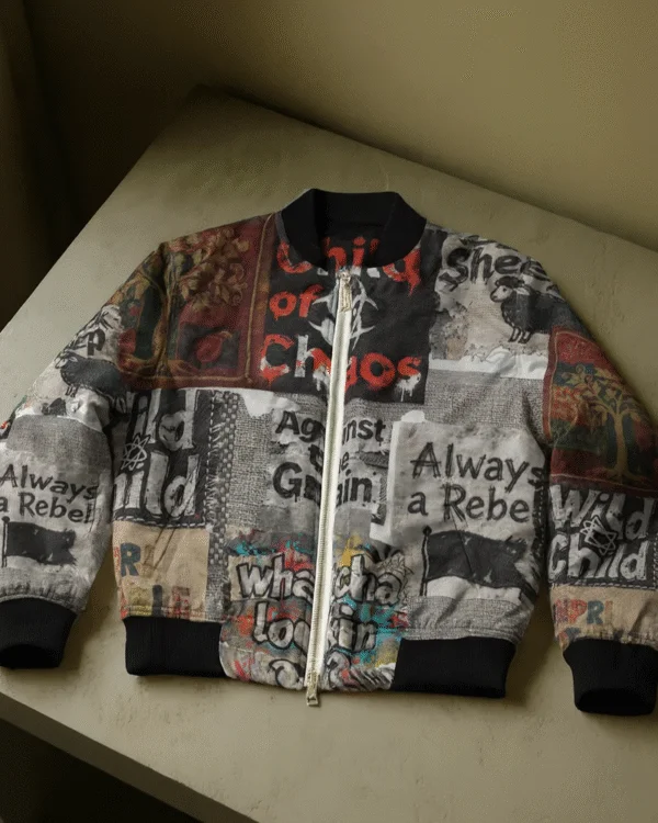 Against The Grain Patchwork | Bomber Jacket in Multicolor