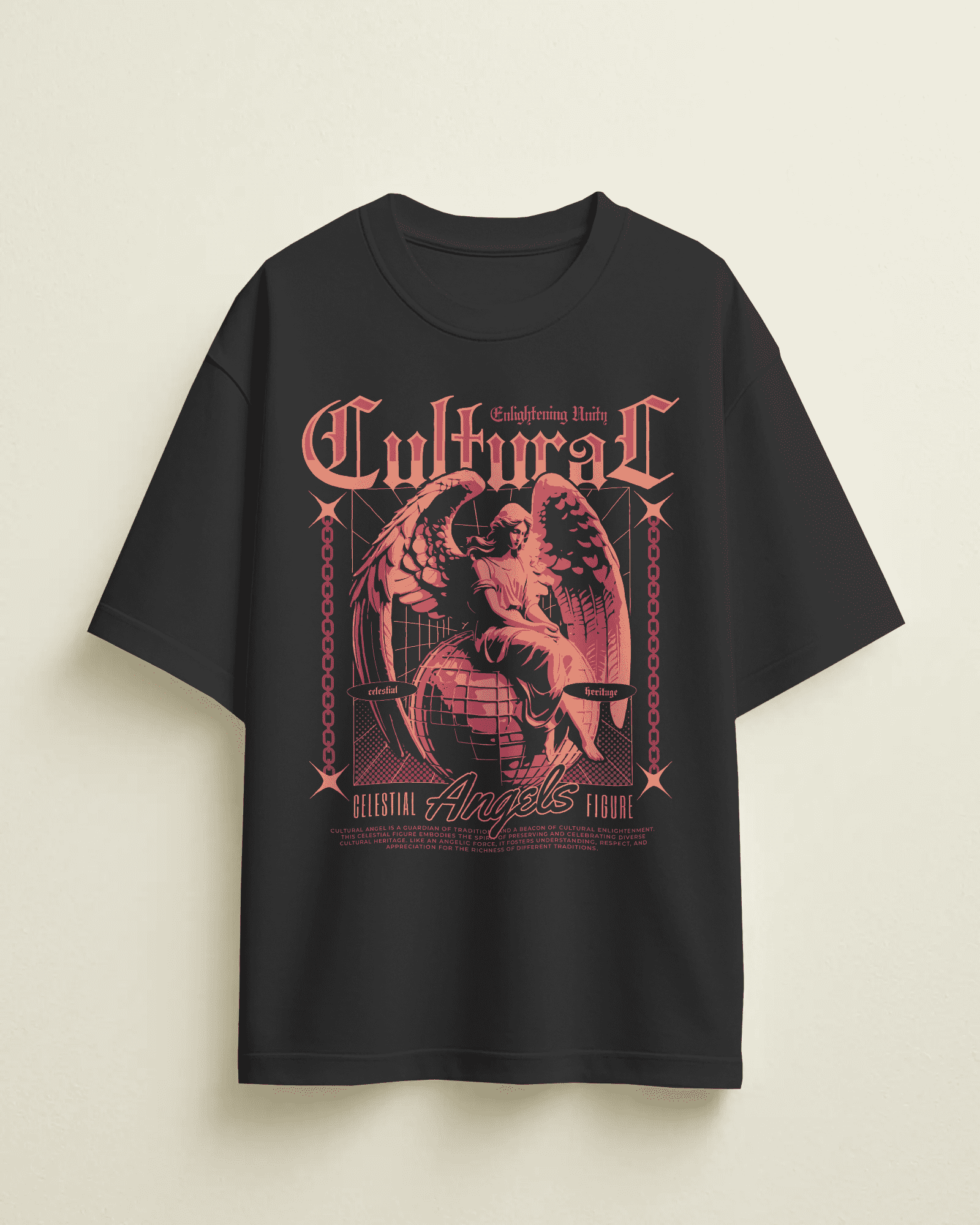 Drowning In Anguish | Oversized Tee in Black