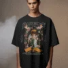Romance Adam And Eve | Oversized Tee in Black