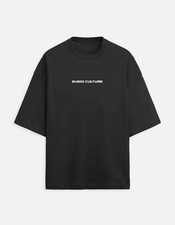 Twin Angels | Black Unisex Oversized Tee - Image 2
