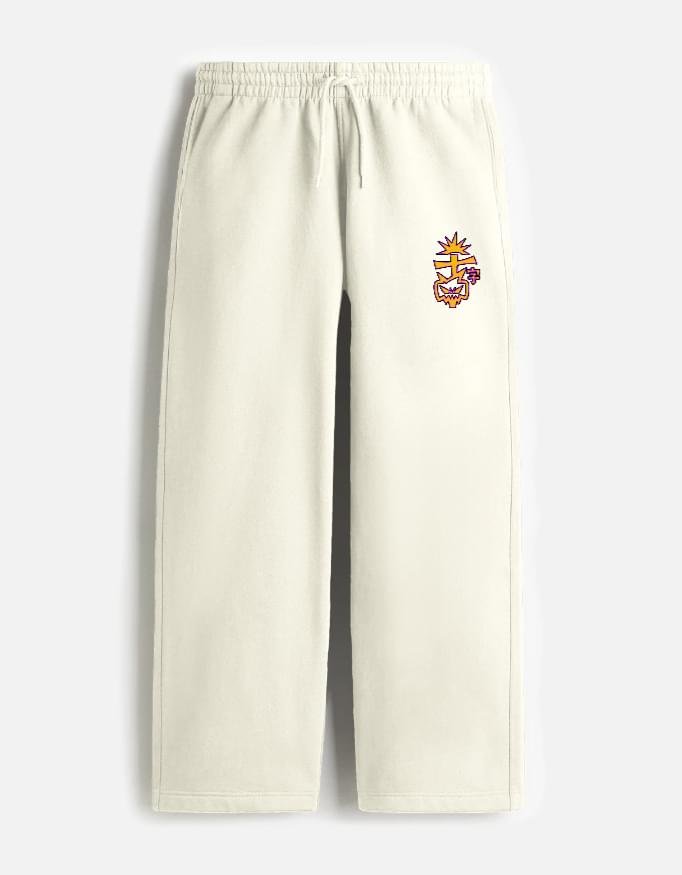 Kaito Logo Yellow | Sweatpants in Black & White & Yellow & Beige