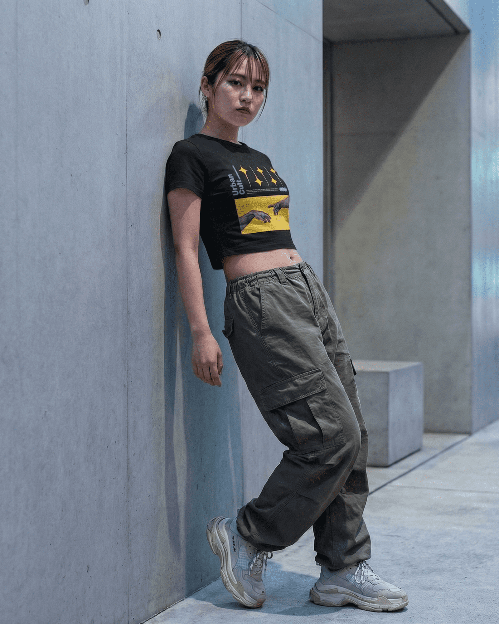 urban cult baby tee – art modern cropped essential
